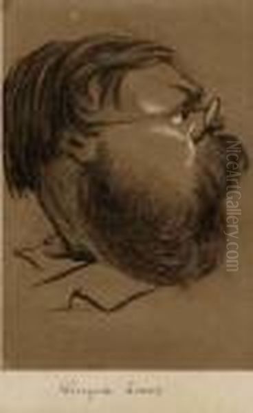 Auguste Lireux (1810-1870), Pantheon Nadar 50 Oil Painting by Gaspard Felix Tournachon Nadar