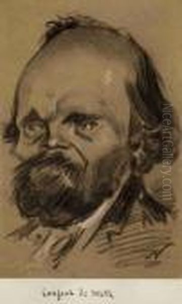 Francois Louis Lanfant Ou Lenfant De Metz (1814-1892) Oil Painting by Gaspard Felix Tournachon Nadar