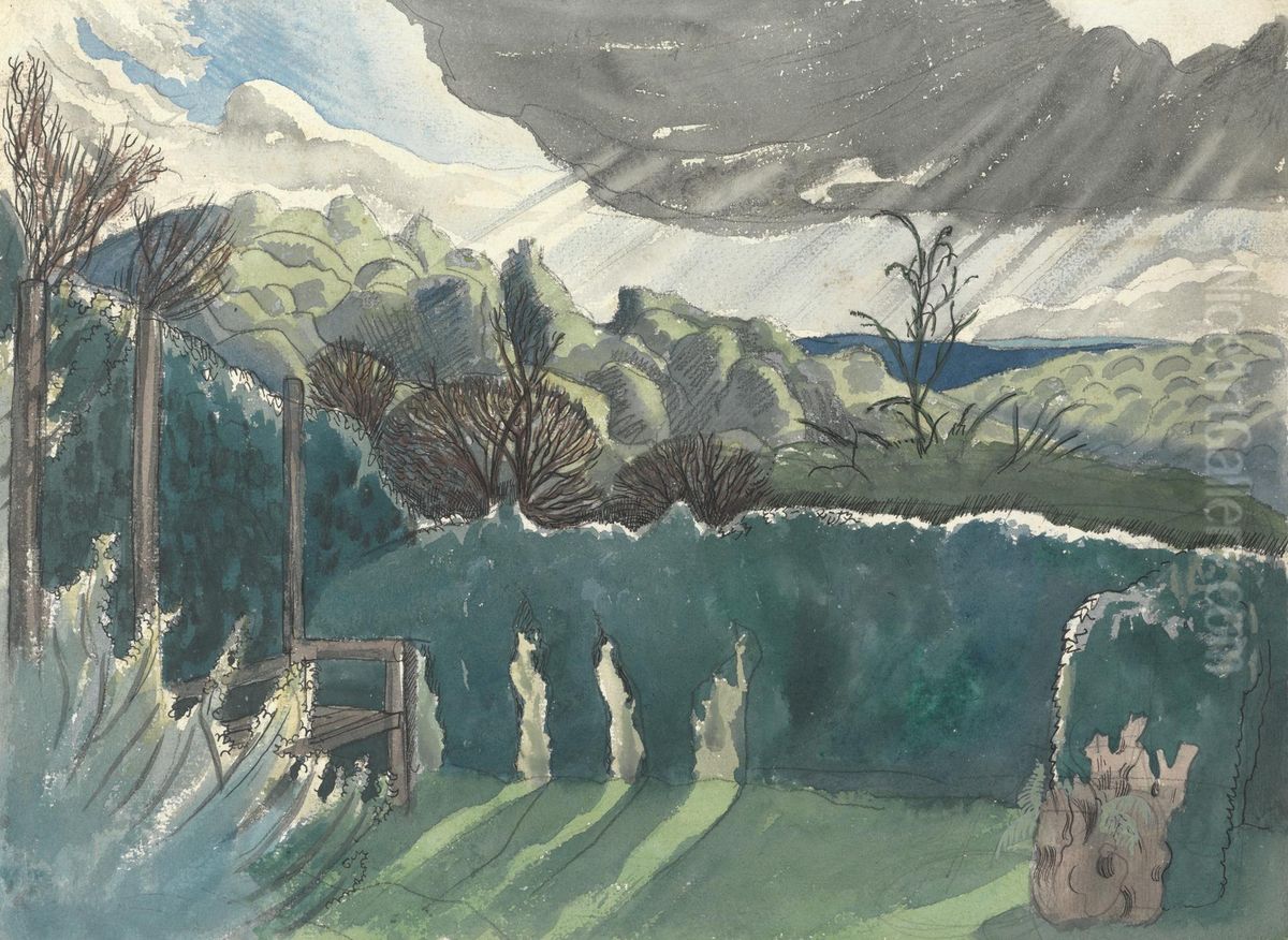 Landscape Oil Painting by Paul Nash