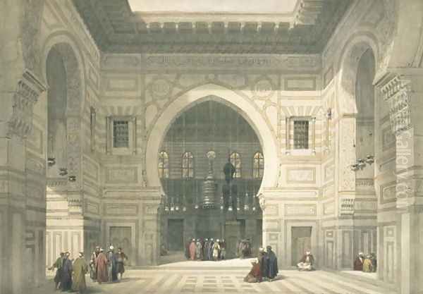 Interior of the Mosque of Sultan Hasan, Cairo, from Egypt and Nubia, Vol.3 Oil Painting by David Roberts