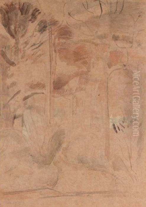 Spring Woods Oil Painting by Paul Nash