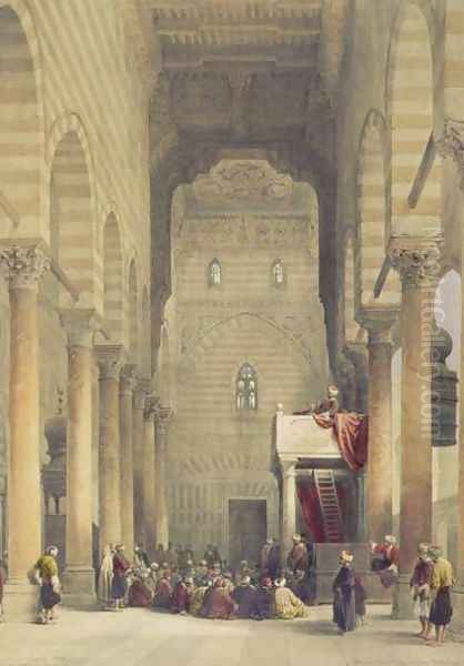 Interior of the Mosque of the Metwalys, Cairo, from Egypt and Nubia, Vol.3 Oil Painting by David Roberts
