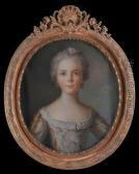 Isabelle De Bourbon, 
Infante De Parme Oil Painting by Jean-Marc Nattier