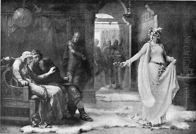 Ophelia Oil Painting by Henrietta Rae