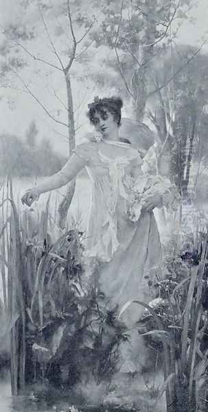 Flowers Plucked and Cast Aside Oil Painting by Henrietta Rae