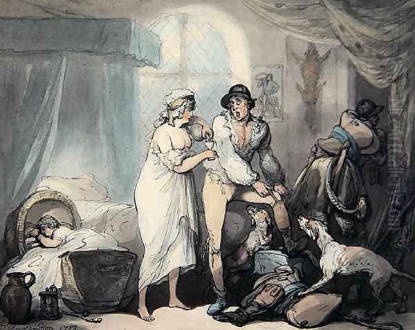 Four OClock in the Country Oil Painting by Thomas Rowlandson