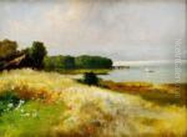 Krajina Pri Balatone Oil Painting by Antal Neogrady