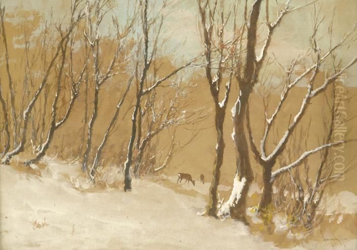 Teli Taj Ozekkel Oil Painting by Antal Neogrady