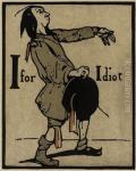 An Alphabet Oil Painting by William Nicholson