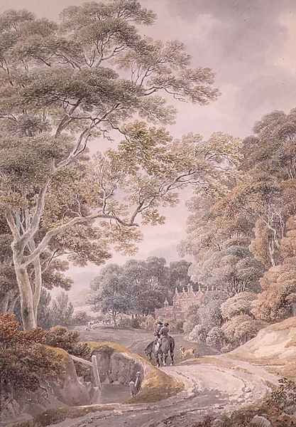 Godington, Kent Oil Painting by Michael Angelo Rooker