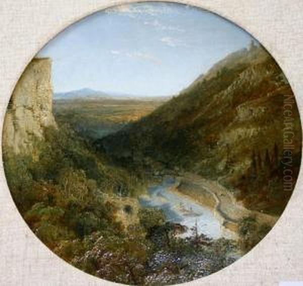 Matlock Vale From The Tor Oil Painting by Edmund John Niemann