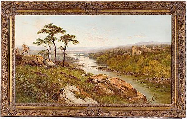 Castle Landscape Oil Painting by Edmund John Niemann