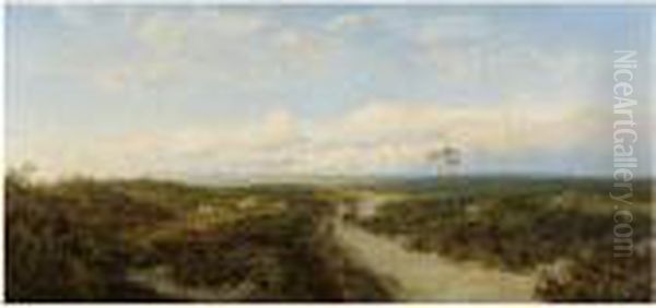 Across The Moors, Richmond, Yorkshire Oil Painting by Edmund John Niemann