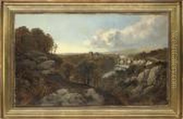 Ludford Bridge, Shropshire Oil Painting by Edmund John Niemann