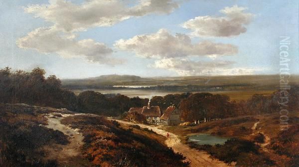 View By The Medway Oil Painting by Edmund John Niemann