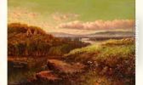 Ecole Anglaise
 Paysage Oil Painting by Edmund John Niemann