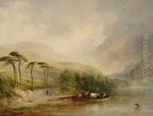 The Ferry Oil Painting by Edmund John Niemann