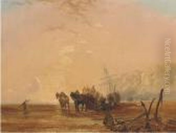 Transporting The Catch Oil Painting by Edmund John Niemann