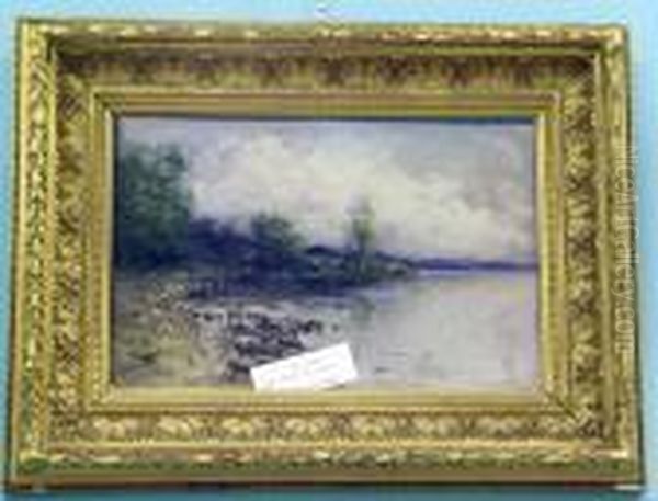 Strandmotiv. Oil Painting by Severin Nilson