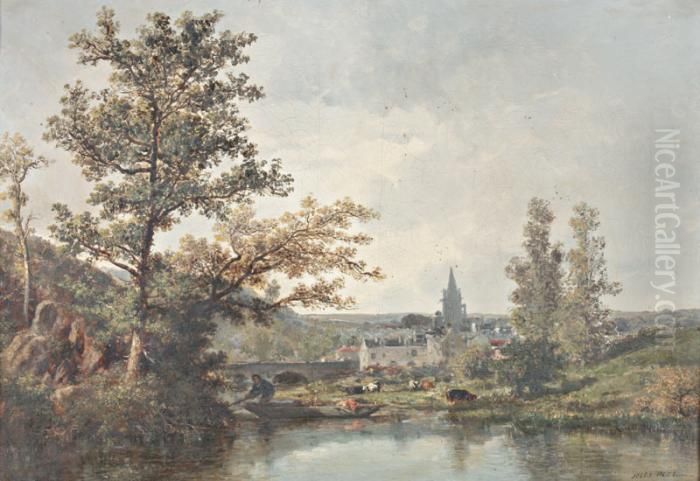 Paysage Oil Painting by Jules Achille-Noel