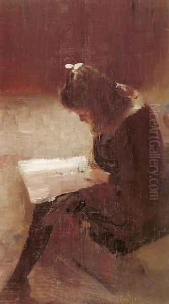 Harper's Weekly Oil Painting by Tom Roberts