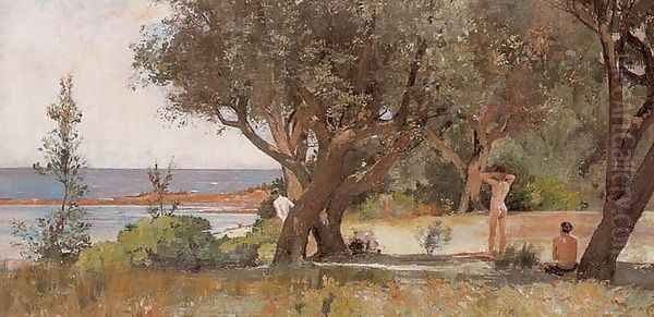 Sunny South Oil Painting by Tom Roberts