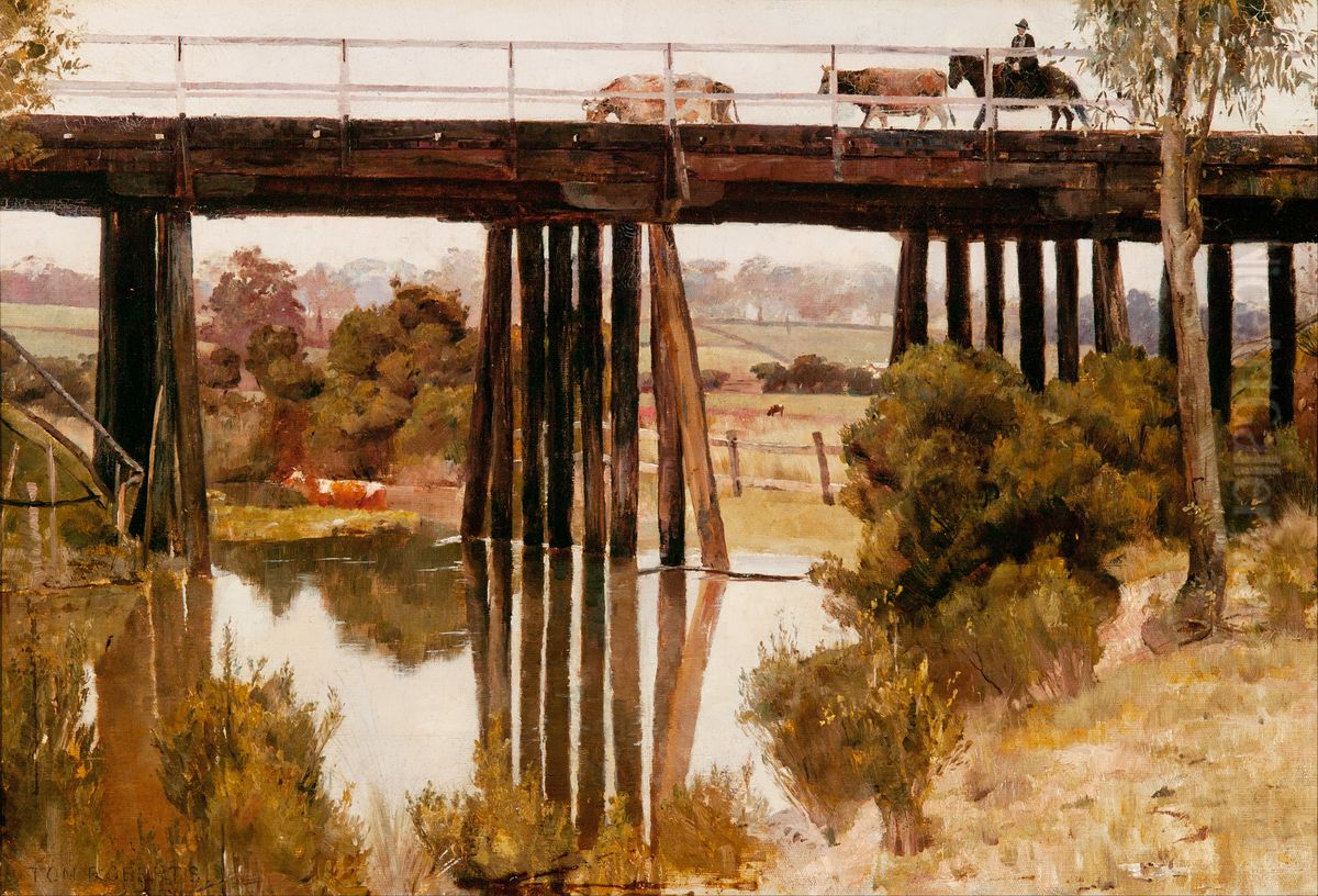 Winter Morning after Rain, Gardiner's Creek Oil Painting by Tom Roberts