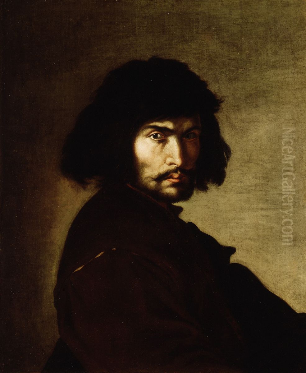 Self-Portrait Oil Painting by Salvator Rosa