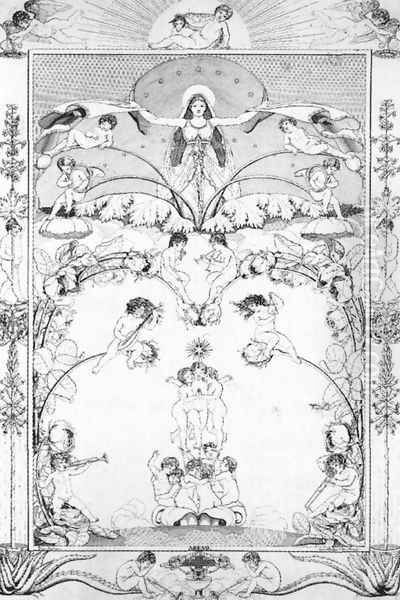 Times of Day- Evening 1805 Oil Painting by Philipp Otto Runge