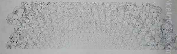 The Cherubs Glory, 1809 Oil Painting by Philipp Otto Runge