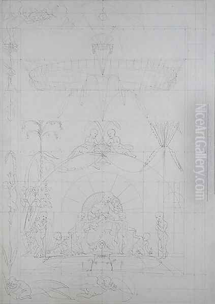 Day, 1803 Oil Painting by Philipp Otto Runge