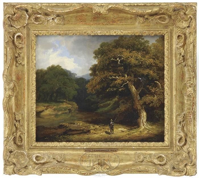 Leaving The Creek Oil Painting by James Arthur O'Connor