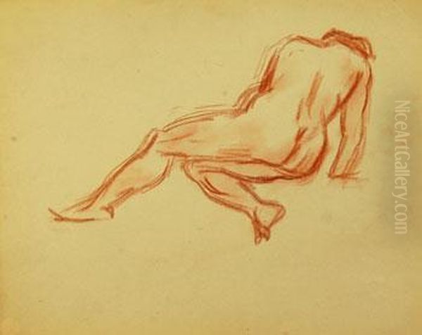 Nu De Dos En Appui Sur Le Bras Oil Painting by Roderic O'Conor
