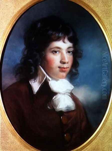 Portrait of Delignes Gregory of Harlaxton Manor Oil Painting by John Russell