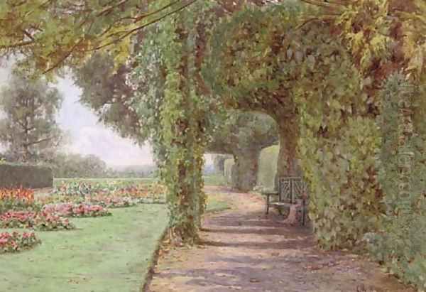 Holme Lacey, early autumn Oil Painting by Ernest Arthur Rowe
