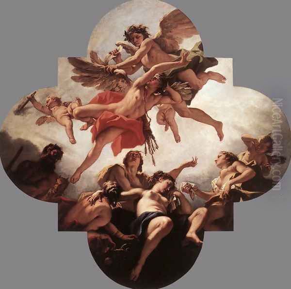 The Punishment of Cupid Oil Painting by Sebastiano Ricci