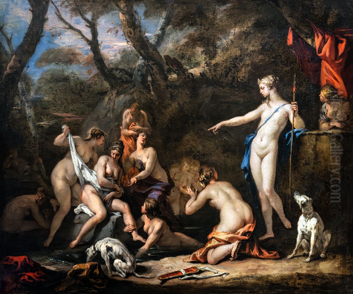 Diana and Callisto Oil Painting by Sebastiano Ricci