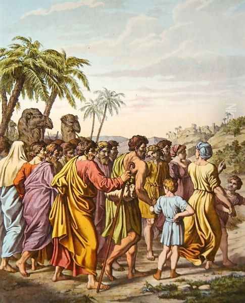 The Return to Jerusalem after the Captivity in Babylon Oil Painting by Raphael