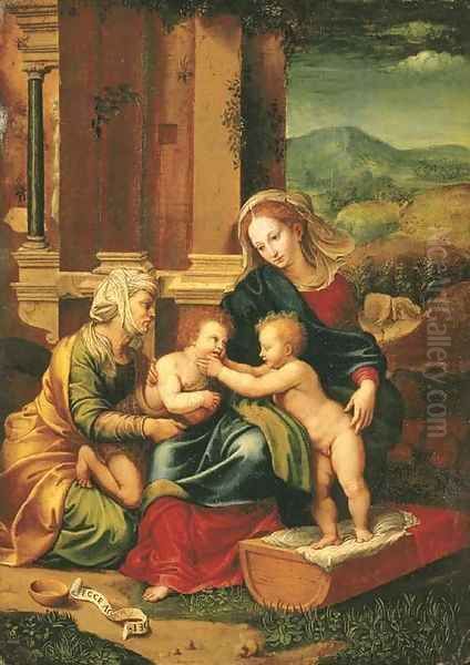 The Holy Family Oil Painting by Raphael