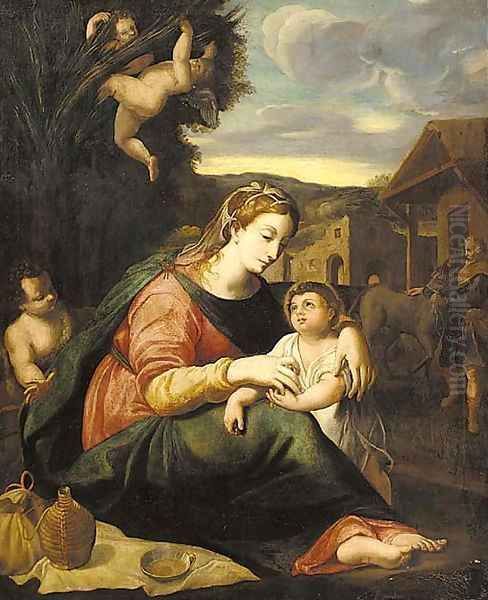 The Holy Family 2 Oil Painting by Raphael