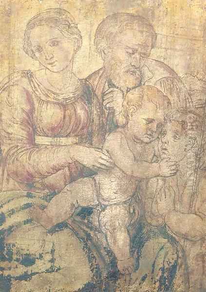The Holy Family with the Infant Saint John the Baptist Oil Painting by Raphael