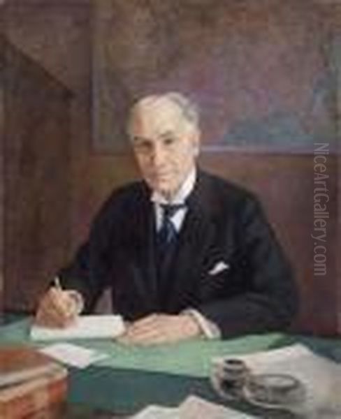 Portrait Of A Gentleman Oil Painting by Emil Orlik