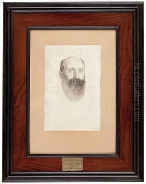 Bildnis Ernst Fuchs Oil Painting by Emil Orlik