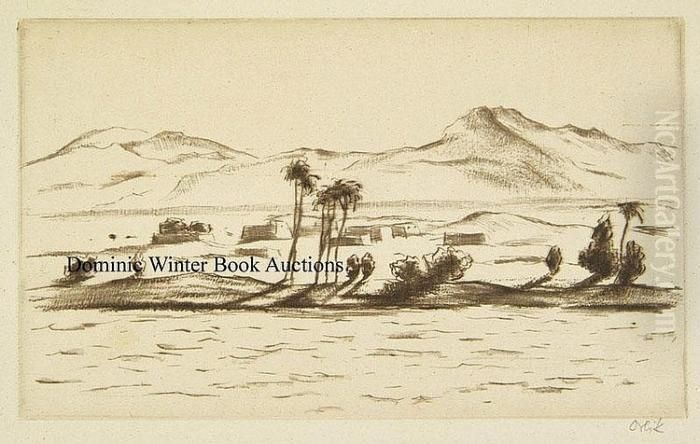 Blick Auf Den Nil Oil Painting by Emil Orlik