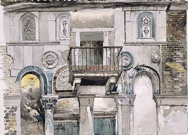 Fondaco dei Turchi, Venice Oil Painting by John Ruskin