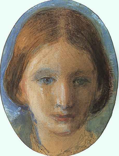 Portrait of Rose la Touche Oil Painting by John Ruskin
