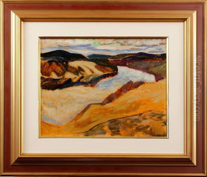 Fjallstudie Oil Painting by Helmer Osslund