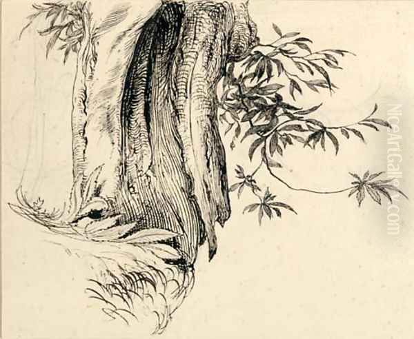 Spanish chestnut Oil Painting by John Ruskin