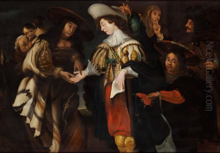 Spascenen Oil Painting by Antonie Palamedesz