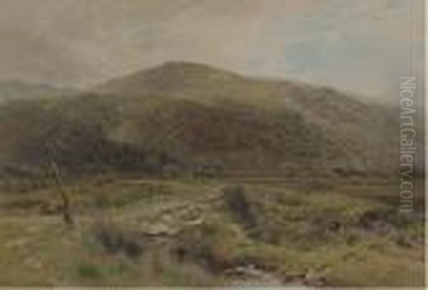 Cattle Grazing In The Lake District Oil Painting by Harry Sutton Palmer